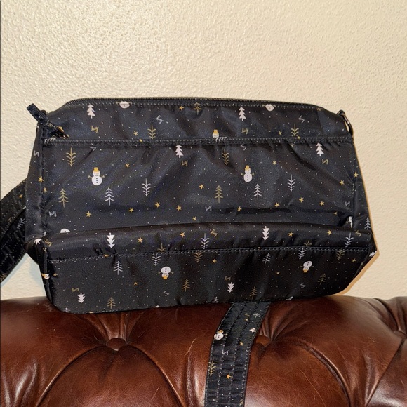 Lug Festive Black Crossbody Bag with Snowman Design - Picture 4 of 6
